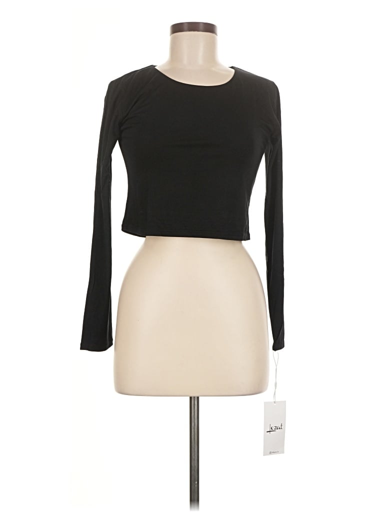 Pre-owned Lezat Long Sleeve T-shirt In Black