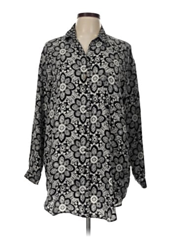 Adrienne Vittadini 3/4 Sleeve Silk Top (view 1)