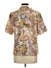 Unbranded Paisley Tan Short Sleeve Blouse Size L - photo 2
