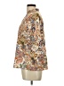 Unbranded Paisley Tan Short Sleeve Blouse Size L - photo 5