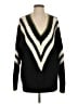 Maeve by Anthropologie Chevron-herringbone Black Pullover Sweater Size S - photo 1