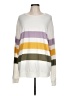 Fantastic Fawn Stripes White Pullover Sweater Size L - photo 1