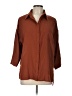 Unbranded 100% Polyester Brown 3/4 Sleeve Blouse Size L - photo 1