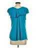 a.n.a. A New Approach Teal Short Sleeve Top Size L - photo 2