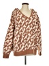 Victoria's Secret Pink Animal Print Brown Pullover Sweater Size L - photo 1