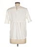 0039 Italy Ivory Short Sleeve Blouse Size M - photo 2