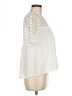 0039 Italy Ivory Short Sleeve Blouse Size M - photo 4