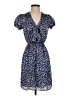 Max Studio Print Blue Casual Dress Size XS - photo 1