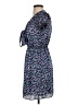 Max Studio Print Blue Casual Dress Size XS - photo 5
