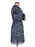 Max Studio Print Blue Casual Dress Size XS - photo 4