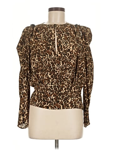 Isabel Marant Long Sleeve Silk Top (view 1)