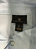 Worthington 100% Polyester Color Block Blue Long Sleeve Blouse Size L - photo 7