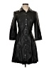 MNG 100% Polyester Black Trenchcoat Size 2 - photo 1