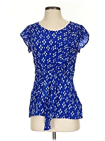 Edme & Esyllte Short Sleeve Silk Top (view 1)