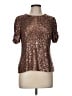 DKNY Brown Short Sleeve Top Size M - photo 1
