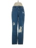 Forever 21 100% Cotton Hearts Blue Jeans Size 27 waist - photo 1