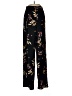 GB 100% Polyester Floral Black Casual Pants Size M - photo 1