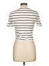 Zara Stripes Ivory Short Sleeve Turtleneck Size L - photo 2