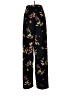 GB 100% Polyester Floral Black Casual Pants Size M - photo 2