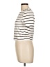 Zara Stripes Ivory Short Sleeve Turtleneck Size L - photo 5