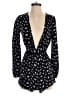 Ecote 100% Rayon Floral Black Romper Size XS - photo 1