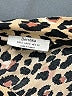 Bershka Animal Print Tan Short Sleeve Blouse Size S - photo 7