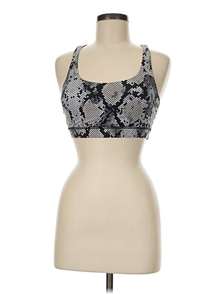 Pre-owned Lululemon Athletica Sports Bra In Silver