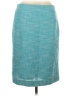 Talbots Chevron-herringbone Teal Formal Skirt Size 10 - photo 1