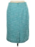 Talbots Chevron-herringbone Teal Formal Skirt Size 10 - photo 2