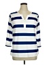 Unbranded 100% Polyester Blue 3/4 Sleeve T-Shirt Size 1X - photo 1