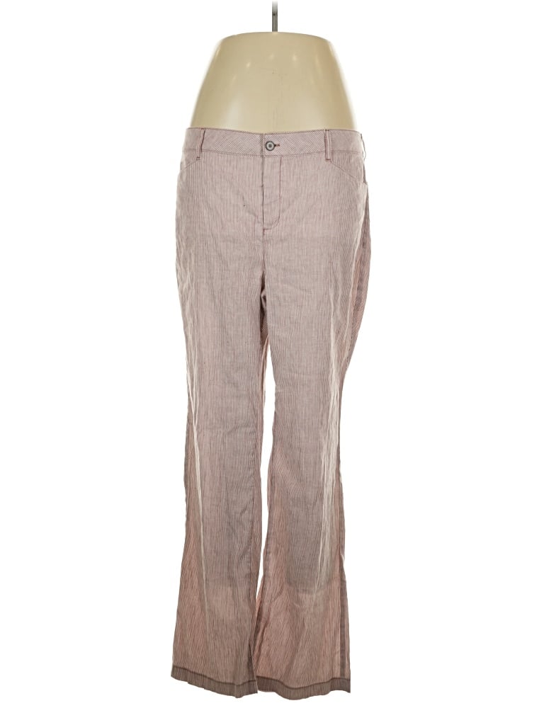 Pre-owned Nydj Linen Pants In Tan