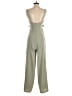 L'Atiste by Amy 100% Polyester Solid Green Jumpsuit Size S - photo 2