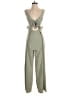 L'Atiste by Amy 100% Polyester Solid Green Jumpsuit Size S - photo 1