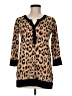 Joseph A. Animal Print Brown Pullover Sweater Size M - photo 1
