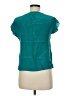 Condor 100% Silk Teal Short Sleeve Silk Top Size 7 - 8 - photo 2