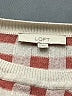 Ann Taylor LOFT Checkered-gingham Ivory Pullover Sweater Size L - photo 7