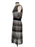 L'Agence 100% Polyester Chevron-herringbone Fair Isle Houndstooth Jacquard Stripes Tweed Gray Cocktail Dress Size 4 - photo 5