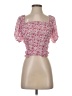 Lucy Paris 100% Polyester Pink Short Sleeve Top Size XS - photo 1