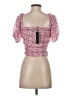 Lucy Paris 100% Polyester Pink Short Sleeve Top Size XS - photo 2