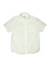Crewcuts 100% Cotton Solid Ivory White Short Sleeve Button-Down Shirt Size 12 - photo 1