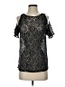 Ann Taylor LOFT Black Short Sleeve Top Size S - photo 1