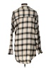 Primark Plaid Gray Long Sleeve Button-Down Shirt Size L - photo 2