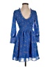 ASOS Design 100% Polyester Paisley Blue Cocktail Dress Size 0 - photo 1
