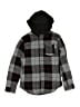 Ocean Current 100% Cotton Plaid Gray Jacket Size M (kids) - photo 1