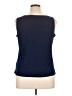Susan Graver Blue Sleeveless Top Size 16 - photo 2