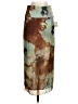 Stitch Fix 100% Polyester Print Brown Casual Skirt Size XS - photo 1