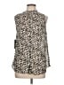 Unbranded 100% Polyester Animal Print Tan Sleeveless Blouse Size L - photo 1
