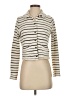 Madewell 100% Cotton Stripes Ivory Striped Button-Front Collared Cardigan Size XS - photo 1