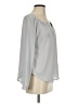 Harper Gray Long Sleeve Blouse Size S - photo 4