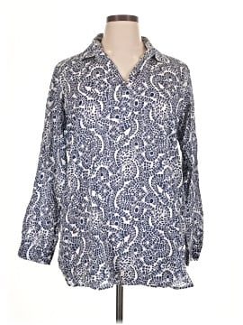 Rock Flower Paper 3/4 Sleeve Button-Down Shirt (view 1)